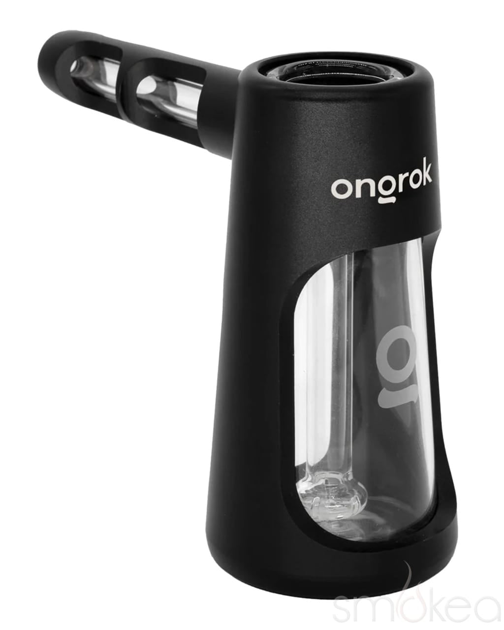 ONGROK Aluminum & Glass Bubbler Pipe Black