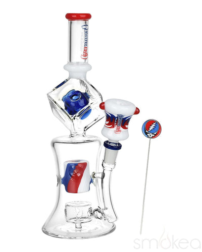 Pulsar x Grateful Dead Tesseract Hypercube Glass Bong