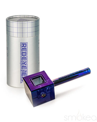 Red Eye Tek 4.5" Terminator Infinity Bowl Square Hand Pipe Blue
