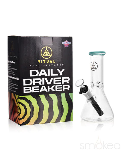 Ritual 8" Daily Driver Beaker Bong Turquoise