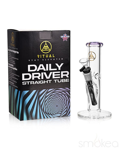 Ritual 8" Daily Driver Straight Tube Bong Purple