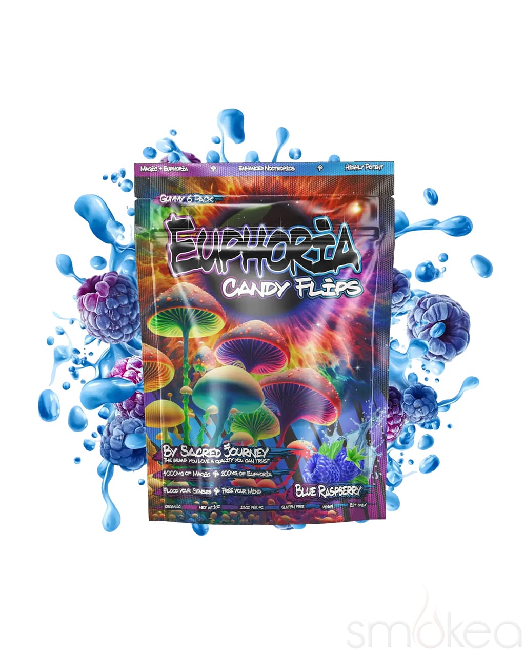 Sacred Journey Euphoria Candy Flips Gummies - Blueberry Limeade