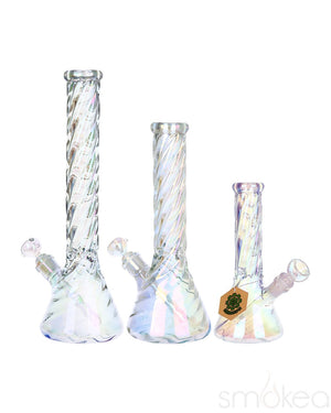 SeshGear Positive Twist Beaker Glass Bong