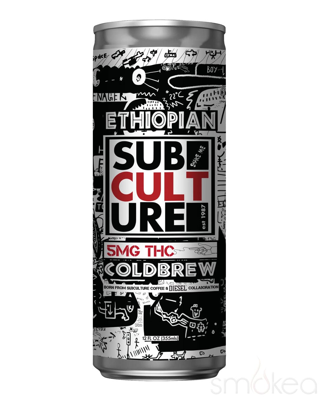 Subculture THC Infused Black Cold Brew Coffee