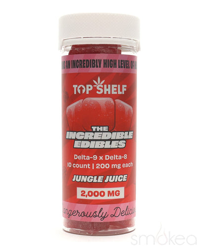 Top Shelf Hemp 2000mg Delta 8 x Delta 9 Incredible Edibles - Jungle Juice