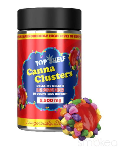 Top Shelf Hemp 2500mg Delta 8 x Delta 9 Canna Clusters