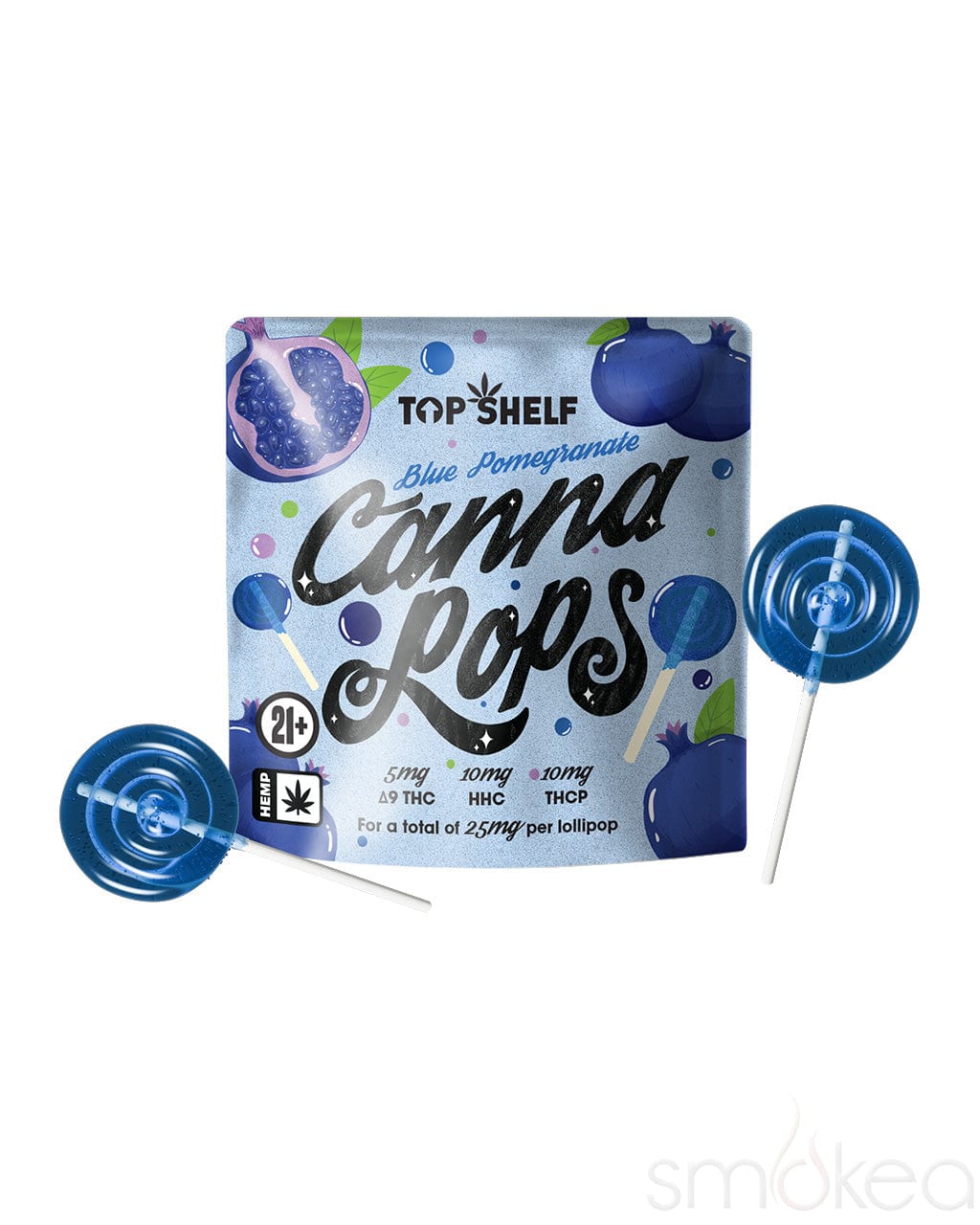 Top Shelf Hemp Canna Pops - Blue Pomegranate