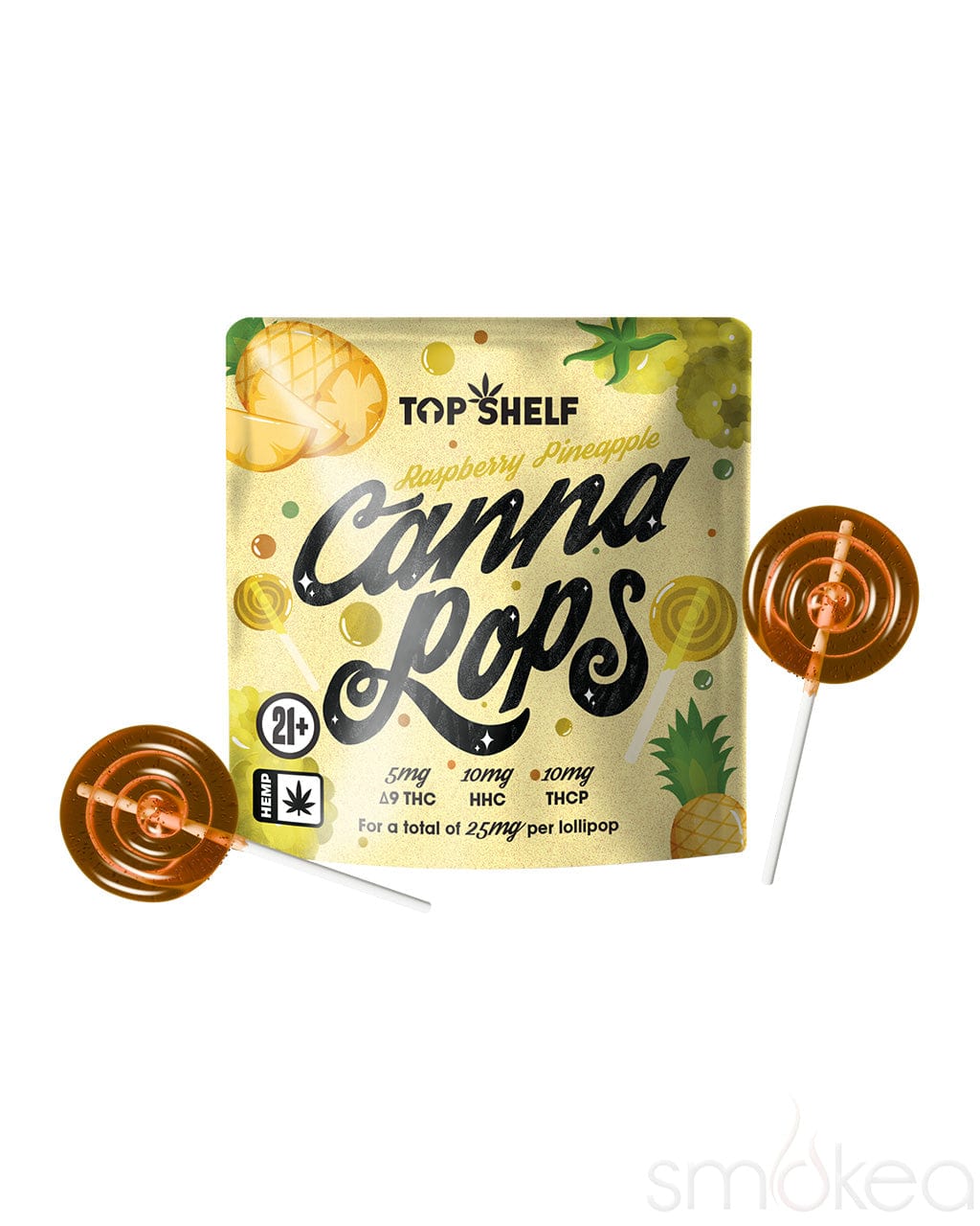 Top Shelf Hemp Canna Pops - Raspberry Pineapple