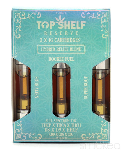 Top Shelf Hemp "Relief" 2.0 Blend Vape Cartridges (3-Pack)