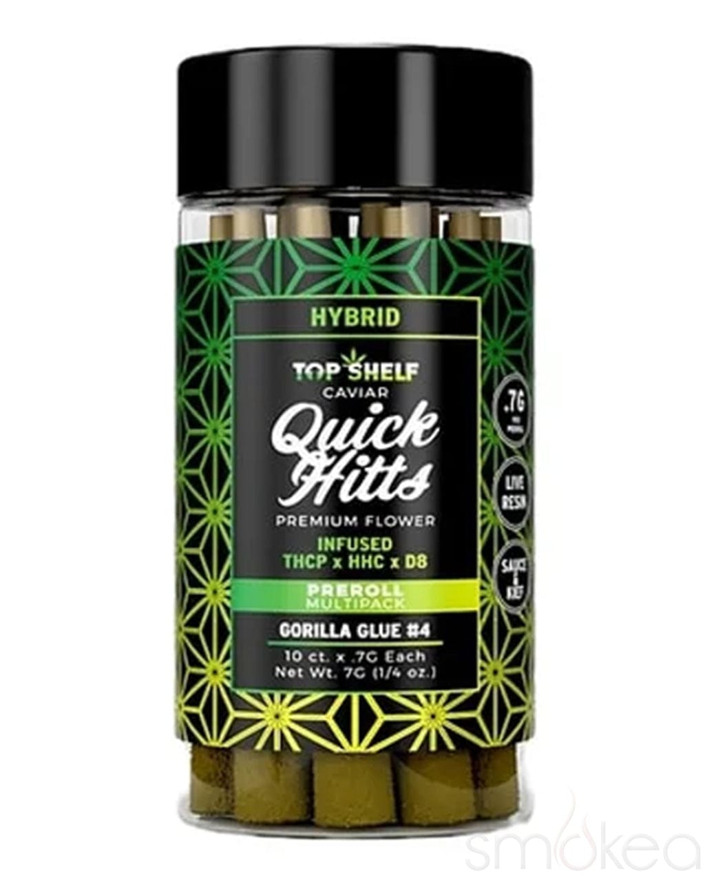 Top Shelf Hemp THCP Quick Hitts Caviar Pre-Rolls - Gorilla Glue #4