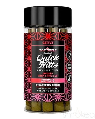 Top Shelf Hemp THCP Quick Hitts Caviar Pre-Rolls - Strawberry Cough