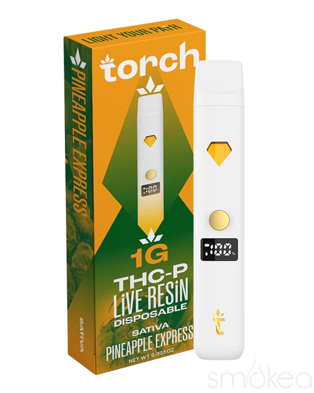 Torch 1g THCP Live Resin Disposable Vape - Pineapple Express