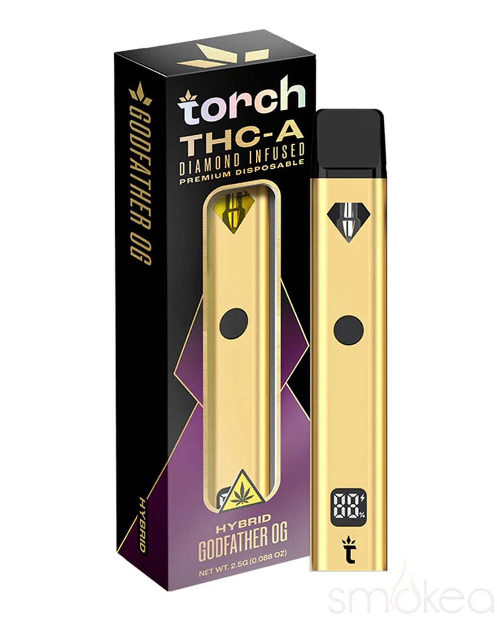 Torch 2.5g THCA T5 Diamond Infused Vape - Godfather OG
