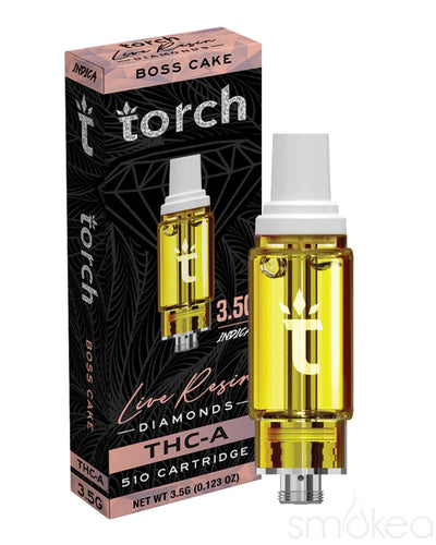 Torch 3.5g THCA Live Resin Diamonds Cartridge - Boss Cake