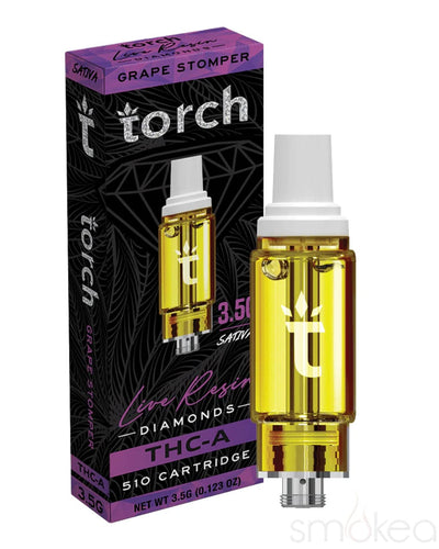 Torch 3.5g THCA Live Resin Diamonds Cartridge - Grape Stomper