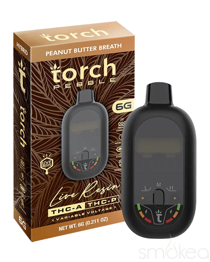 Torch 6g Pebble THCA Live Resin Blend Vape - Peanut Butter Breath Torch 6g Pebble THCA Live Resin Blend Vape - Peanut Butter Breath