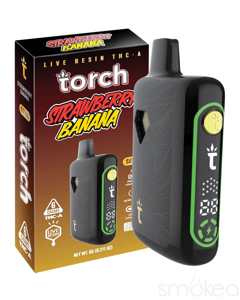 Torch 6g Pulse THCA Live Resin Blend Vape - Strawberry Banana Torch 6g Pulse THCA Live Resin Blend Vape - Strawberry Banana