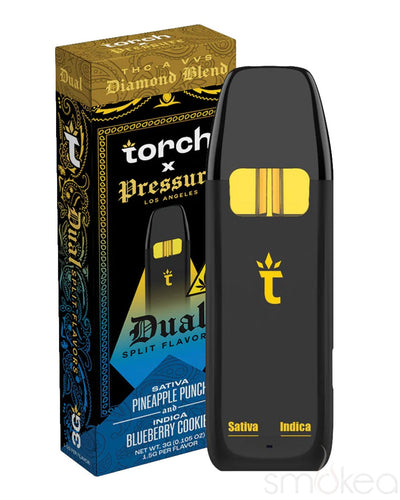 Torch x Pressure Dual THCA Diamond Blend Vape - Pineapple Punch x Blueberry Cookies