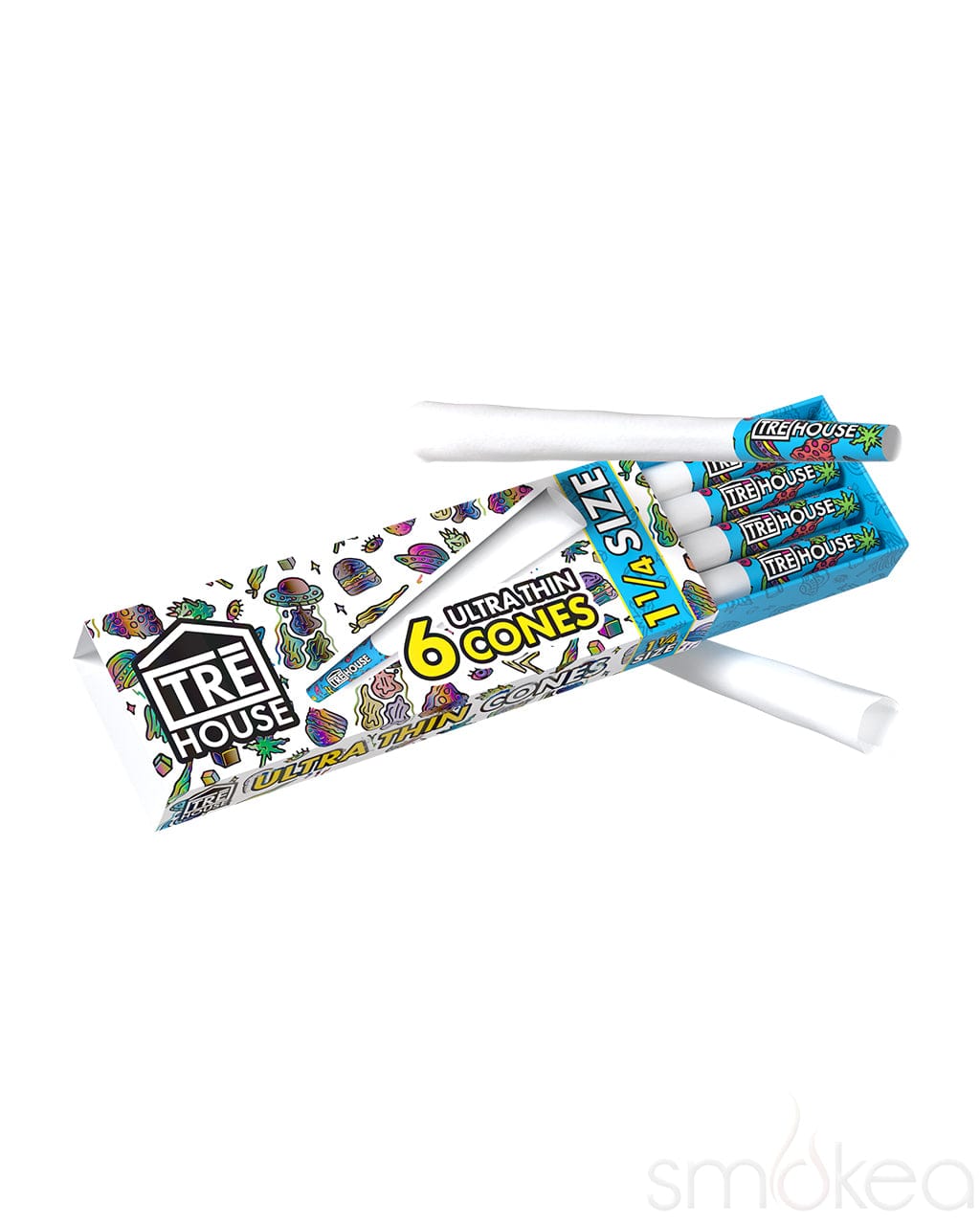 TRĒ House 1 1/4 Premium Ultra Thin Pre-Rolled Cones