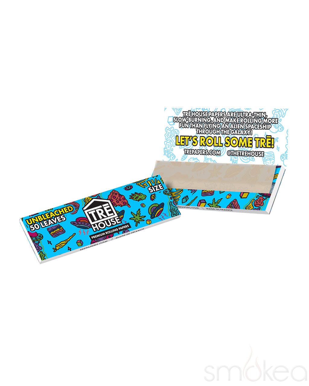 TRĒ House 1 1/4 Premium Unbleached Rolling Papers