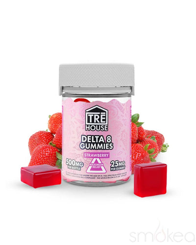 TRĒ House Delta 8 Gummies - Strawberry