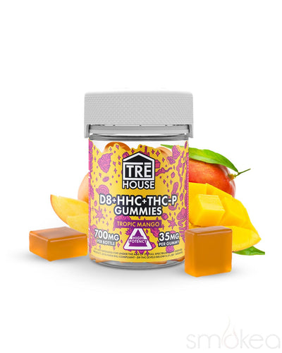 TRĒ House Delta 8 Gummies w/ HHC & THCP - Tropical Mango