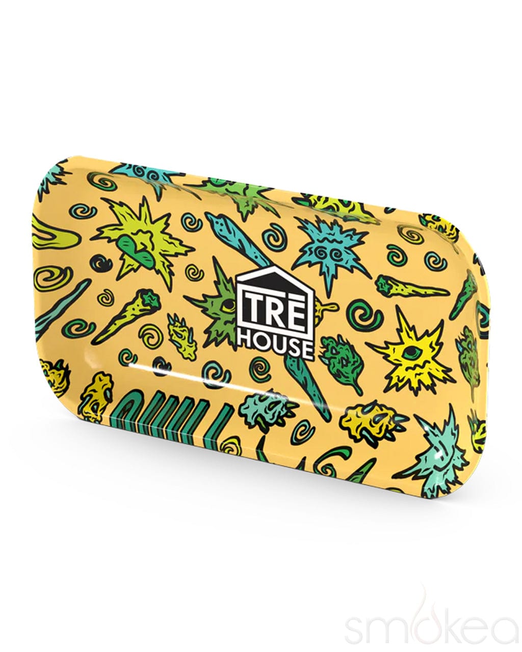 TRĒ House Large Metal Rolling Tray Yellow