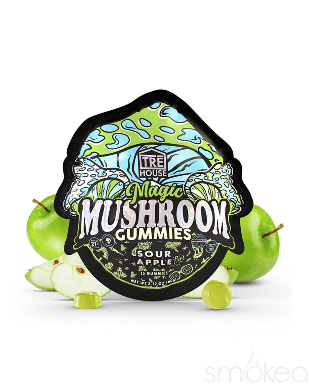 TRĒ House Magic Mushroom Gummies - Sour Apple (15-Pack)
