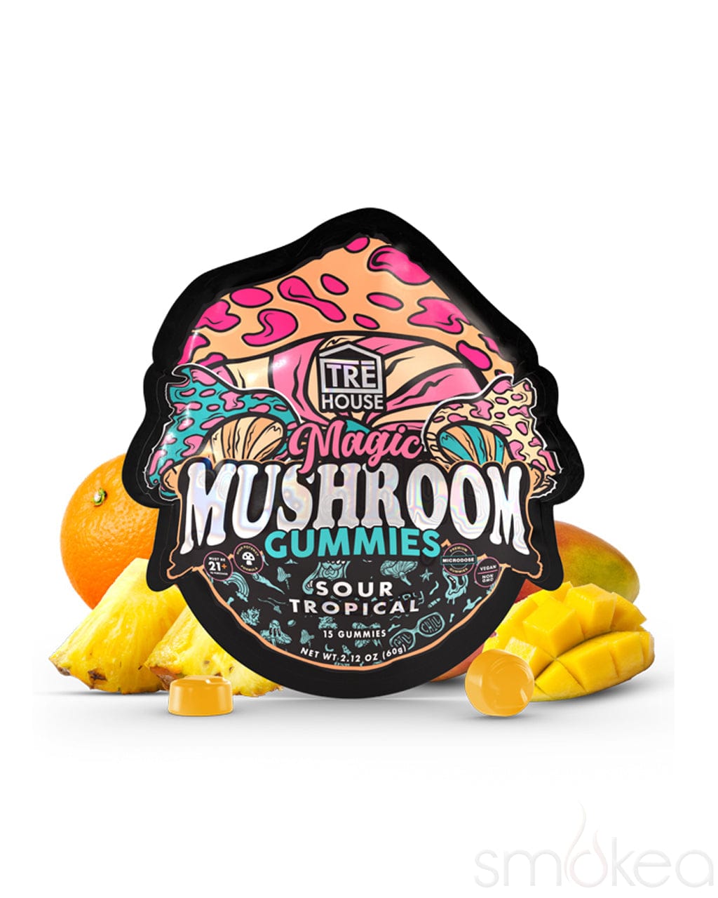 TRĒ House Magic Mushroom Gummies - Sour Tropical (15-Pack)