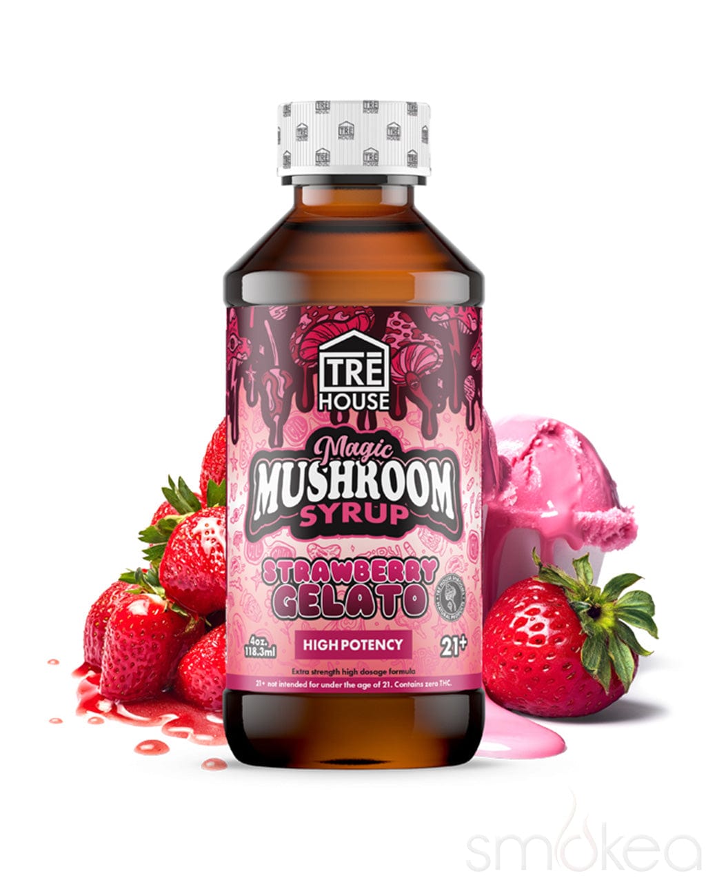 TRĒ House Magic Mushroom Syrup - Strawberry Gelato