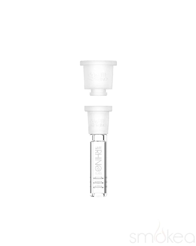 superior smoke glass & vape White Rhino Hybrid Glass Downstem