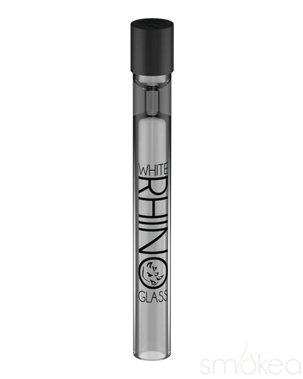 White Rhino Smoke Black Glass Chillum