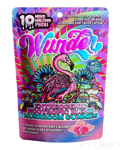 Wunder High Potency Entheogenic Mushroom + Blue Lotus Gummies - Pink Lemonade