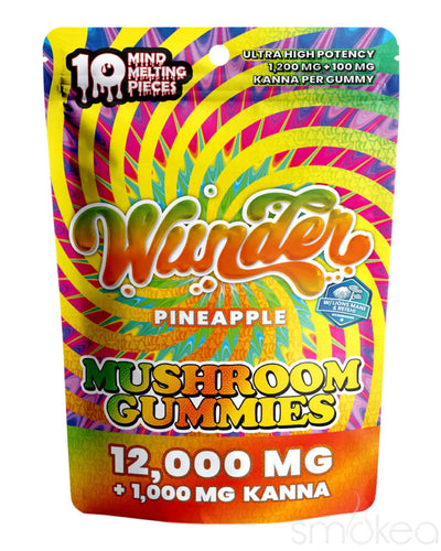 Wunder High Potency Entheogenic Mushroom + Kanna Gummies - Pineapple