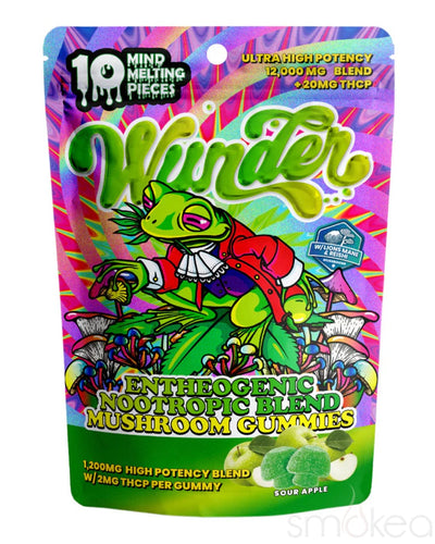 Wunder High Potency Entheogenic Mushroom + THCP Gummies - Sour Apple