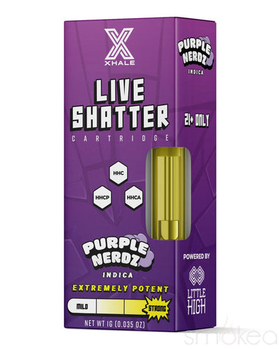 Xhale 1g HHC Live Shatter Cartridge - Purple Nerdz