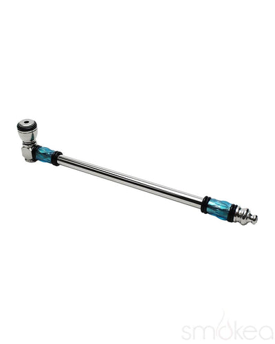 Big Pipe 9" XL Chrome Metal Pipe Blue