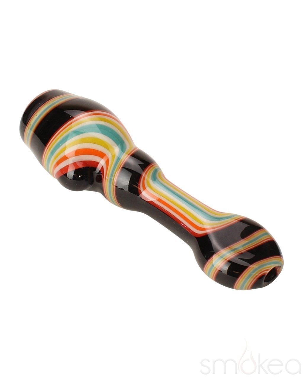 Blazing Blue Glass Line Honeycomb Screen Chillum - SMOKEA®