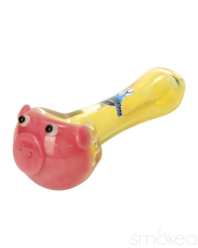 Chameleon Glass Porky Pig Hand Pipe - SMOKEA®