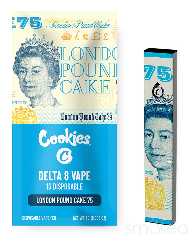 Cookies 1g Delta 8 Disposable Vape - London Pound Cake 75 Cookies 1g Delta 8 Disposable Vape - London Pound Cake 75