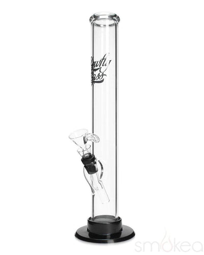 Glowfly Glass 12" Straight Bong w/ Removable Base