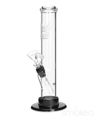 Glowfly Glass 9" Straight Bong w/ Removable Base