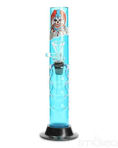 Graffix 10" Gripper Skinny Acrylic Bong Blue