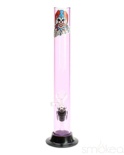 Graffix 12" Straight Skinny Acrylic Bong Light Purple