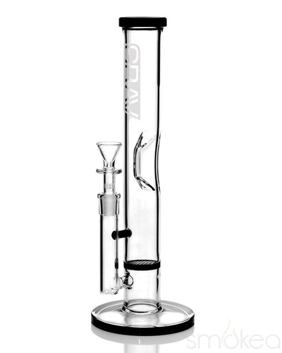 GRAV 12" Straight Base Bong w/ Disc - SMOKEA®