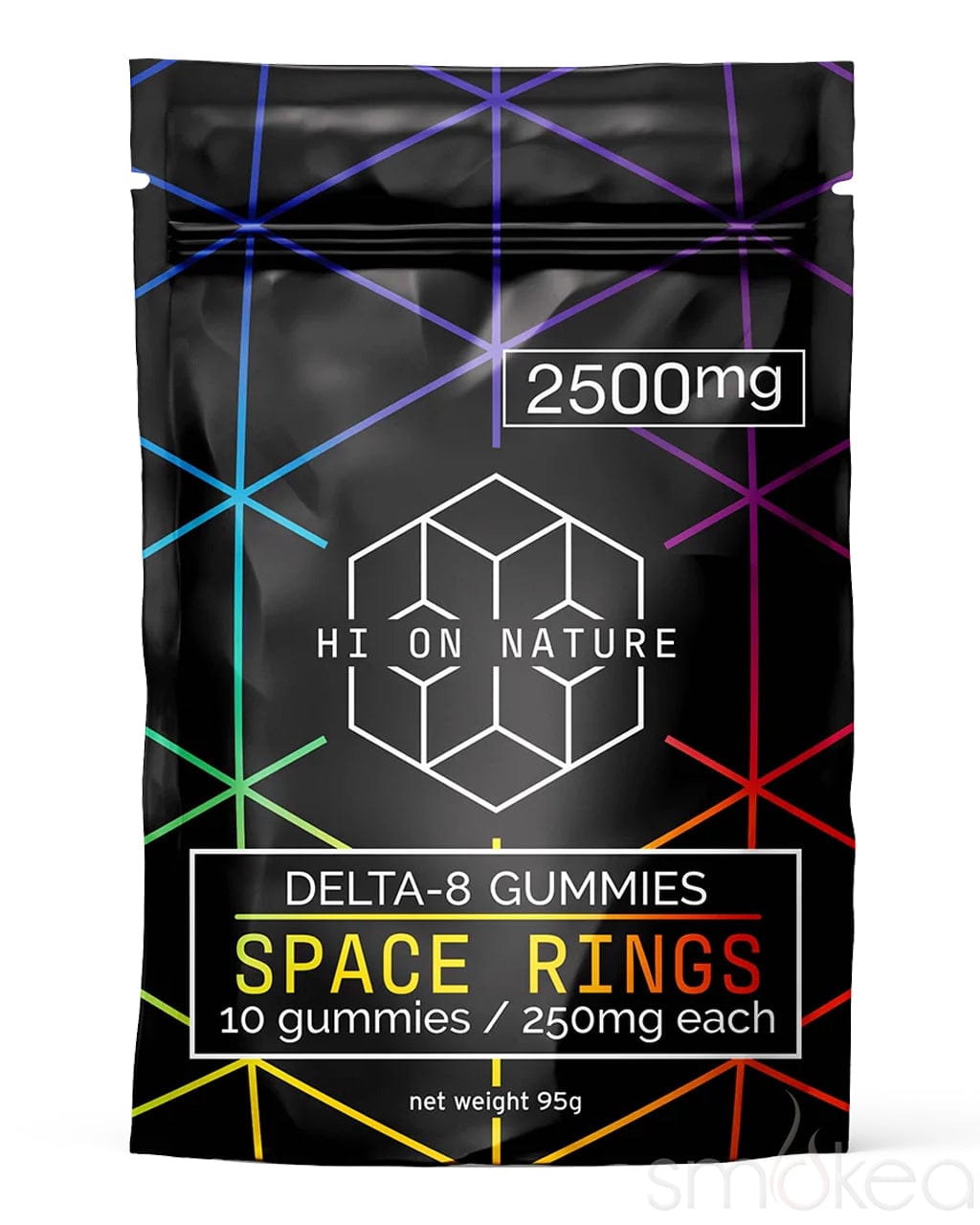 Hi On Nature 2500mg Delta 8 Space Rings Gummies (10-Pack)
