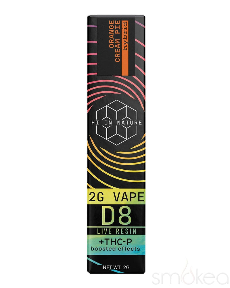 Hi On Nature 2g Delta 8 + THCP Live Resin Vape - Orange Cream Pie Hi On Nature 2g Delta 8 + THCP Live Resin Vape - Orange Cream Pie