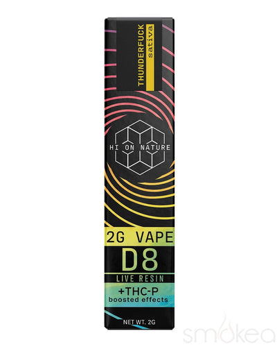 Hi On Nature 2g Delta 8 + THCP Live Resin Vape - Thunderfuck