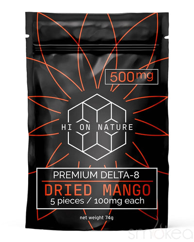 Hi On Nature 500mg Delta 8 Dried Fruit - Mango (5-Pack)