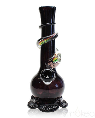 Noble Glass Small Rasta Wrapped Soft Glass Bong - SMOKEA®